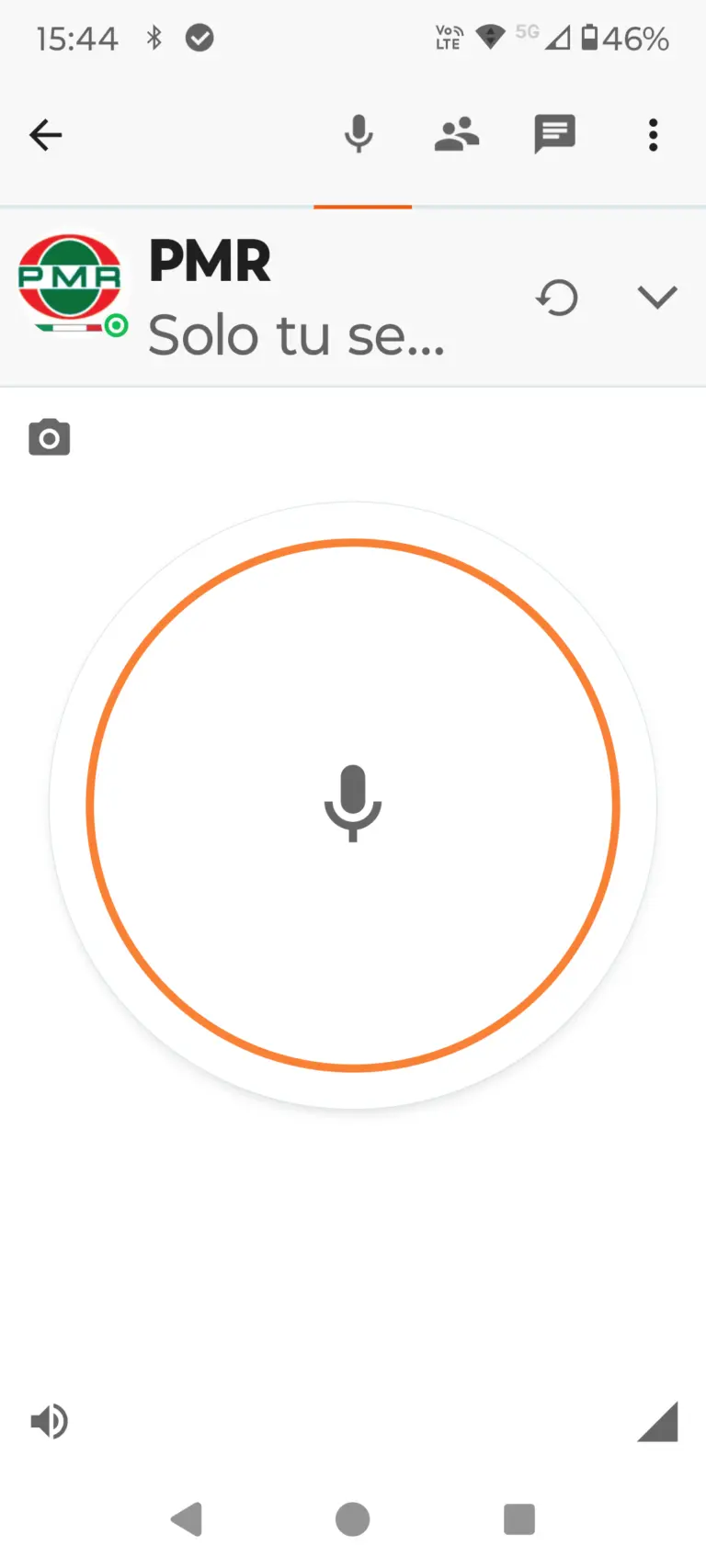 Schermata PTT Zello App